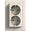 Schneider Electric montavimo lizdas Asfora dvigubas schuko kremas (EPH9900123)