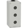 Schneider Electric Harmony XAP Control box, tuščia, pilka, 6 skylių, XAPD4506