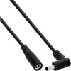 Schneider Electric InLine® DC prailginimo kabelis, kampuotas kištukas, 4,0 x 1,7 mm, juodas, 3 m