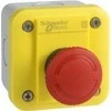Schneider Electric Kasetė su saugos mygtuku, sukant 1R geltoną IP65 (XALEK1701)