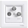 Schneider Electric TV- SAT- TV antenos lizdas galutinis 1dB balta- EPH3600121