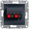 Schneider Electric Kištukinis lizdas su dvigubu garsiakalbiu, be antracito rėmelio (EPH5700171)