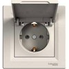 Schneider Electric Kištukinis lizdas su grietinėlės atlanka (EPH3100123)