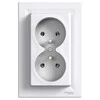 Schneider Electric Dvivietis lizdas su balta - EPH9800221