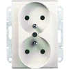 Schneider Electric Dvivietis lizdas 16A satino - SDN2800968