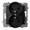 Schneider Electric Ospel GN.2-KR.Z/U JUODA MAT AS