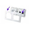 Ospel GP-1Z/m/00 SAPPHIRE Viengubas lizdas, baltas GP-1Z/m/00