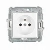 Schneider Electric Karlik Elektrotechnik IGP-1z ICON Vieno lizdo mechanizmas su įžeminimu 2P+Z (be srovės kelio sklendių) baltas IGP-1z