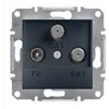 Schneider Electric TV- SAT- SAT lizdo galo Asforum be antracito rėmelio (EPH3600171)