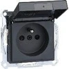 Schneider Electric Plug lizdas su vienu įžeminimu IP44 antracitas (MTN2514- 0414)