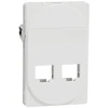 Schneider Electric LK One Actassi/Keystone dvigubas RJ45 lizdas 1,5 m baltas