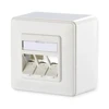 Schneider Electric modulis METZ CONNECT montuojama ant paviršiaus jungiamoji dėžutė, 3 prievadai, nesurinkta, gryna balta (26.11.0795)