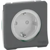 Schneider Electric Mureva Style Schuko lizdo mechanizmo varžtų gnybtai antracitas IP55 MUR36135