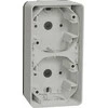Schneider Electric Mureva Styl Wall pagrindas 2x vertikalus baltas MUR39912
