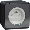 Schneider Electric Mureva Styl Socket 2P+PE antracito varžtų gnybtai MUR36030