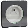 Schneider Electric Mureva Style Socket mechanizmas 2P+PE sraigtiniai gnybtai antracitas IP55 MUR38030