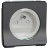 Schneider Electric Mureva Style Socket mechanizmas 2P+PE besriegiai gnybtai antracitas IP55 MUR36133