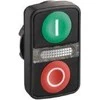 Schneider Electric Dvivietis žalias / raudonas O-- mygtukas su apšvietimu (ZB5AW7A3741)