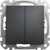 Schneider Electric Perjungiklis SCHNEIDER Sedna Desing, 2 klavišų, 10A, antracitas; SDD114108