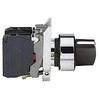 Schneider Electric plunksnų perjungiklis kompaktiškas 22mm 2- pozicija juoda 1NO + 1NC (XB4BD25)