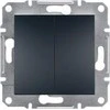 Schneider Electric Dvigubas asforo mygtukas be antracito rėmelio (EPH1100171)