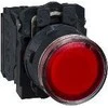Schneider Electric Valdymo mygtukas 22mm raudonas su grįžimu su apšvietimu 1Z 1R (XB5AW34M5)