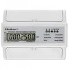 „Qoltec“ 3 fazių dvikryptis elektroninis skaitiklis | Energijos skaitiklis, montuojamas ant DIN bėgelio | 400 V | 100 A | LCD | 4P