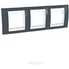 Schneider Electric Triple- frame Unica Plius horizontalių mineralinių juoda (MGU6.006.877)