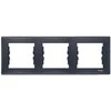 Schneider Electric Trigubo grafito horizontali Sedna (SDN5800570)