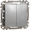 Schneider Electric Sedna Design, Dvigubas mygtukas, sidabrinis aliuminis