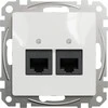 Schneider Electric Sedna Design Kompiuterio lizdas 2xRJ45 kat.5e UTP baltas SDD111452