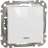 Schneider Electric Mygtukinis jungiklis SCHNEIDER Sedna Desing, su lempute,10A, baltas; SDD111111L