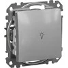 Schneider Electric Sedna dizainas Lengvas mygtukas sidabro aliuminio SDD113132
