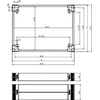 Schneider Electric Šlaunis į korpusą priekyje 200x1200mm NSYSPF12200