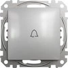 Schneider Electric Sedna Design Bell mygtukas Sidabro aliuminio SDD113131