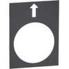 Schneider Electric Juoda stačiakampė aprašo lentelė 30x40 mm (ZB2BY2910)