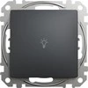 Schneider Electric Sedna Design &amp; elementai Lengvas mygtukas juodas antracitas SDD114132