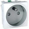 Schneider Electric Unica vienvietis lizdas be 2P+Z be rėmo, baltas MGU3.059.18