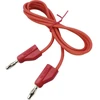 Schneider Electric VOLTCRAFT bandymo laidas, kištukas 4 mm - kištukas 4 mm, 1,00 m, raudonas, 1 vnt. 2181379