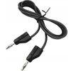 Schneider Electric VOLTCRAFT bandymo laidas, kištukas 4 mm - kištukas 4 mm, 1,00 m, juodas, 1 vnt. 1603010