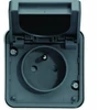 „Schneider Electric“ W.1 lizdas su įžeminimu 2P+Z, pilno komplekto, IP55, pilkas WNC100EC