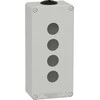 Schneider Electric Harmony XAP Control pakabukas, tuščias, pilkas, 4 skylutės, XAPD3204