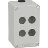 Schneider Harmony XAP Control box, tuščia, pilka, 4 skylių, XAPD2504
