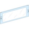 Schneider Prisma Plus G Metalinis dangtelis su skaidriu užpildu 650x300mm LVS03343
