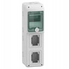 Schneider 13178 Mureva IP65 paviršinis 1x5 skirstomasis įrenginys, skirtas prijungti gMRV-1-5-NT-T/2 lizdus 2 skylės 90x100mm 13178