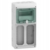Schneider 13186 Mureva IP65 ant paviršiaus montuojamas 1x8 skirstomasis įrenginys, skirtas prijungti gMRV-1-8-NT-T/10 lizdus 2 skylės 103x225mm 13186