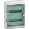 Schneider Electric SCHNEIDERE Hermetinis skirstomasis įrenginys Schneider Mureva / d. Kaedra 2x12 IP65 UV MRV-2-12-NT-T 13433 paviršinės permatomos durys.
