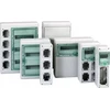 Schneider Electric SCHNEIDERE Hermetinis skirstomasis įrenginys Schneider Mureva / d. Kaedra 3x18 IP65 UV MRV-3-18-NT-T 13436 paviršinės permatomos durys.