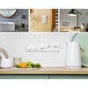 Schneider Electric SCHNEIDERE Schneider Sedna Design SDD111107L kryžminė jungtis su foniniu apšvietimu baltu dizainu ir elementais