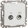 Schneider Electric SCHNEIDERE TV/SAT lizdas Schneider Sedna Design SDD111471S galutinis 4dB baltas dizainas ir elementai